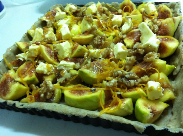 maple fig tart unbaked